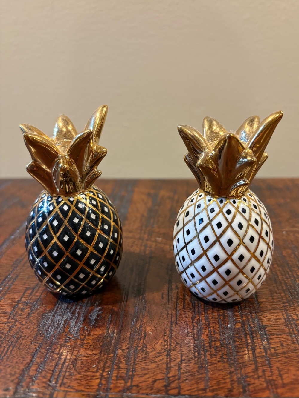 MacKenzie-Childs Pineapple Salt and Pepper Shakers